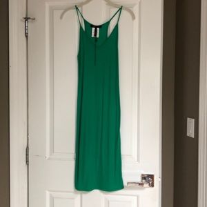 BCBG green tank dress -size Medium